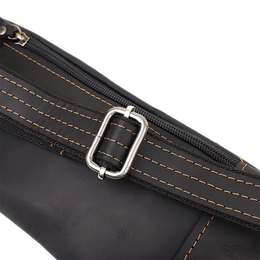 Стильна сумка-бананка для чоловіків із натуральної вінтажної шкіри SHVIGEL 34х12х4 см sum0027508 - фото 6