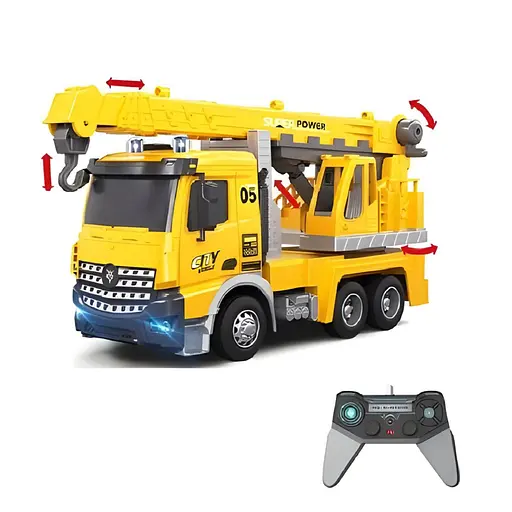 Будтехніка YJ-113-2 на радіокеруванні, 1:14, акумулятор, світло, рухомі деталі, гумові колеса - фото 2