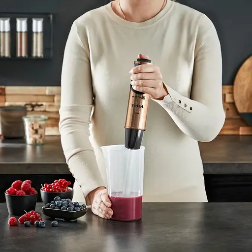 Міксер Tefal блендер заглибний Quickchef 1000Вт 3в1 чаша-800мл чопер-500мл турборежим чорно-бронзовий - фото 8