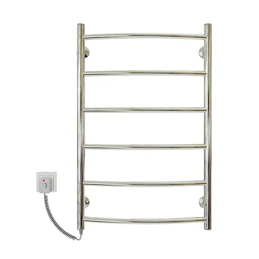 Электрический полотенцесушитель Kosser Дуга 800x500/6 EL рег. ДД09ЕL, Хром, Левое - фото 2