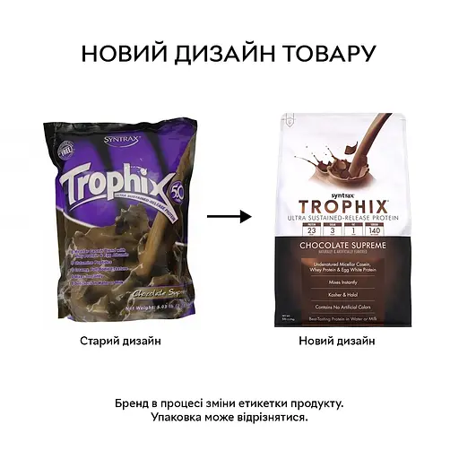 Протеин Trophix, 2.27 кг Вафли с арахисовым маслом Syntrax fit0013537 - фото 2