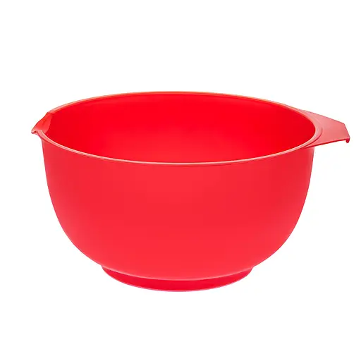 Миска кухонная глубокая пластиковая Ø 22 см H 11.5 см 2.5 л, Kitchette Красный 85352 - фото 1