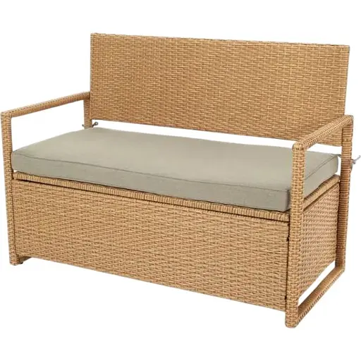Садовая скамейка Di Volio Verbana с местом хранения бежевый
