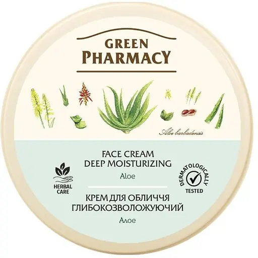 Крем для обличчя Зелена Аптека Алое, 200 мл