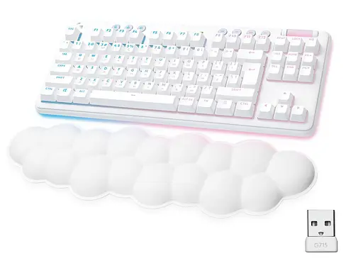 Клавіатура Logitech G715 TKL Wireless RGB GX Tactile Off-White (920-010465) - фото 1