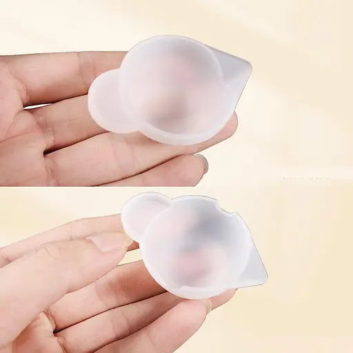 Силіконовий мірний міні-стакан 10 мл з носиком вимірювальна склянка, Kitchen Master Прозорий 87387 - фото 6