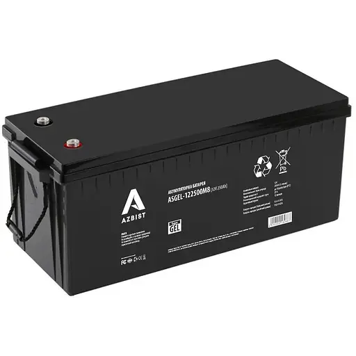 Акумулятор AZBIST Super GEL ASGEL-122500M8, Black Case, 12V 250.0Ah (522 x 269 x 219) Q1