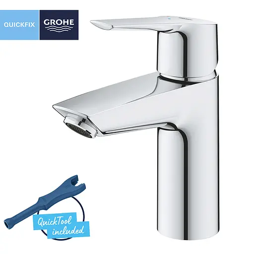 Смеситель для раковины Grohe QuickFix Start S-Size 23551002 с донным клапаном Хром - фото 3