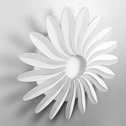 Потолочная белая LED люстра в виде цветка Ст. 3296/550 | Line F - фото 3