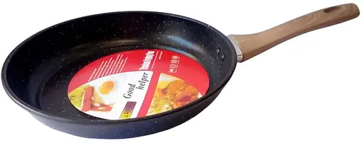 Сковорода для жарки WANGFA WF-152 с антипригарным тефлоновым покрытием 26 см Черный - фото 3