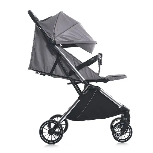 Детская прогулочная коляска-книга El Camino ME 1129 Link Silver Striped Серебряная - фото 4
