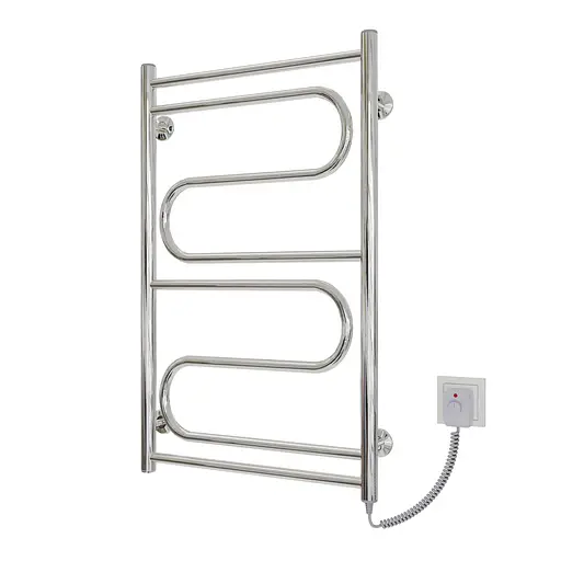 Электрический полотенцесушитель Kosser Зигзаг 800x500 ER рег. ДЗ02ЕR, Хром, Правое - фото 1