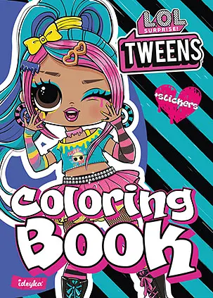 Раскраска со стикерами Tweens Emma Emo