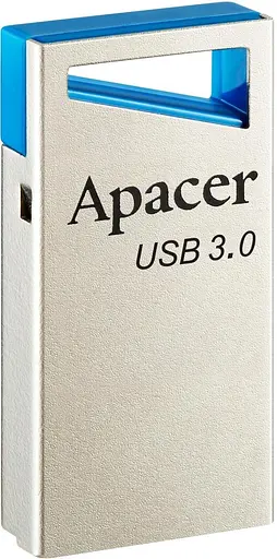 Флешка металлическая Apacer AH155 64 Gb Usb 3.2 серебристо-синяя - фото 2