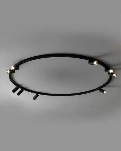 Люстра Nowodvorski 11950 Fourty Round GU10 R35 9x10W IP20 чорна - фото 2