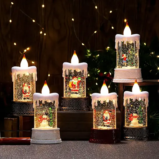 Свічка новорічна музична SH2826 LED світильник - фото 3