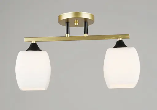 Люстра стельова Sirius B N5709/2 GD+BK на 2 плафони