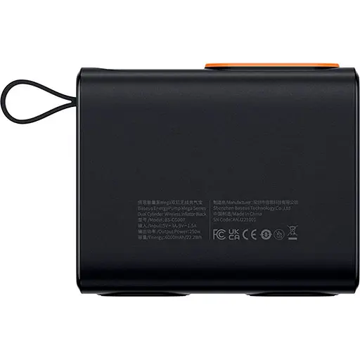 Автомобильный компрессор Baseus Mega EnergyPump Series Dual Cylinder Wireless Inflator (CRNL060001) [90514] - фото 3