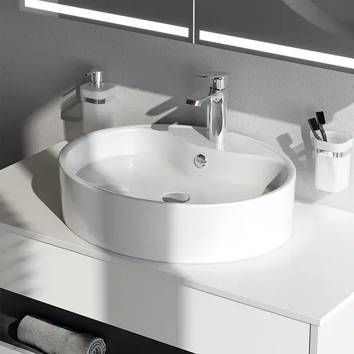 Умивальник Am.Pm Func 56 см білий MFAWCC20561WG, Білий - фото 2