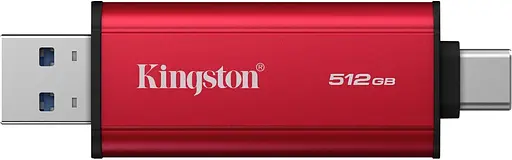 Портативний SSD Kingston 512GB USB 3.2 Gen 2 Dual USB-A R1050/W950MB/s - фото 3