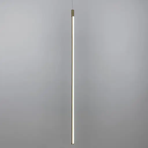 Лінійні підвісні світильники у латунному каркасі довжиною 100 см | Арт. J 014/1000 AB | Line F - фото 1