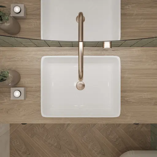 Умивальник VBI Asti white накладний VBI-013000, Білий - фото 4