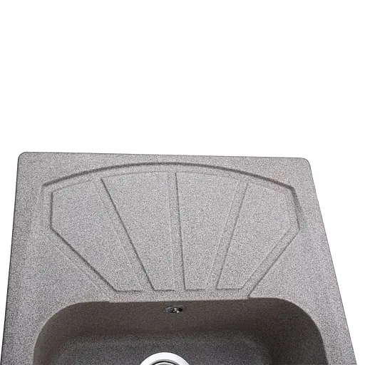Гранітна мийка Globus Lux Tana мокко 650x500мм 000023500, Сірий - фото 5