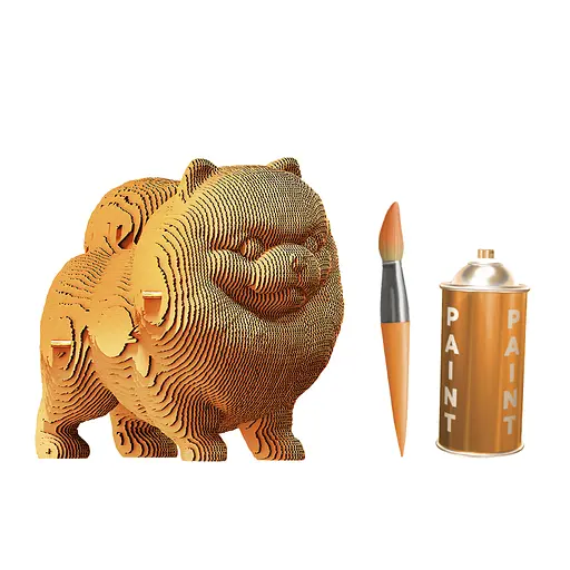 Померанский шпиц - Картонный 3Д пазл Cartonic - фото 5