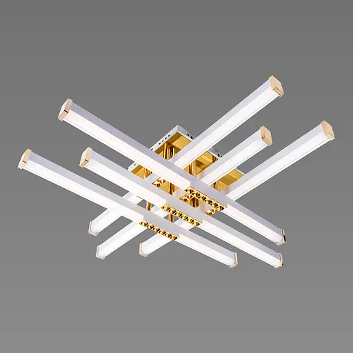 Люстра светодиодная акриловая Sirius B YH836/6 WT+GD 78W - фото 2