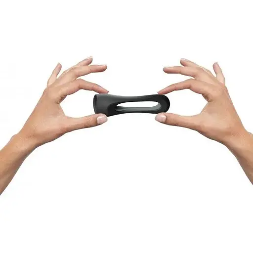 Эрекционное кольцо двойное Love To Love Flux Ring - Black Onyx - фото 4