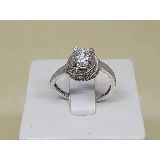 Серебряное кольцо Агни ЛАКИ с фианитами. 1412/9Р-CZ - фото 3