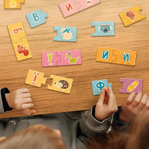 Навчальна гра "Абетка" DoDo Toys 301210, 33 пазли по 2 елементи - фото 5