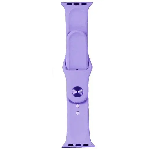 Ремешок Apple Watch Silicone 42/44/45/46/49 мм Elegant Фиолетовый S (39) (41) - фото 1