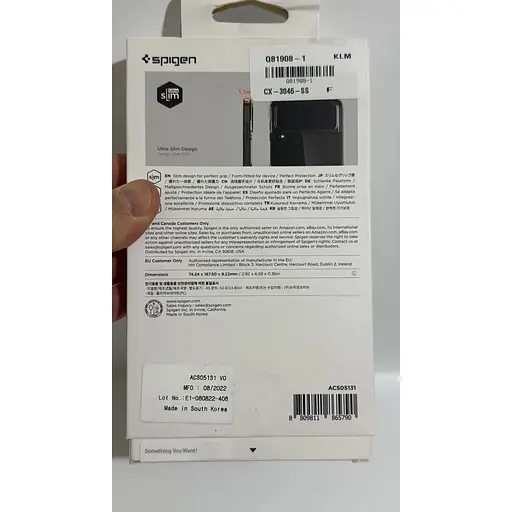 Оригинальный противоударный чехол Spigen Ice Shield для Samsung Galaxy Z Flip4 Crystal Clear (ACS05131) - фото 8