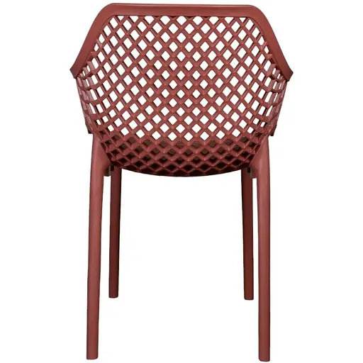 Стул садовый Bica Aria пластиковый красный - фото 3