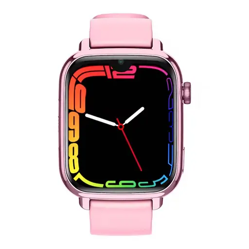 Умные детские смарт часы-телефон Wonlex KT34 камерой WI-FI GPS SIM-карта силиконовый ремешок Pink (17778) - фото 3