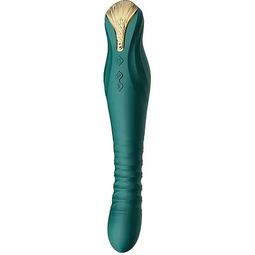 Вібратор Zalo King Vibrating Thruster 30.2 см зелений