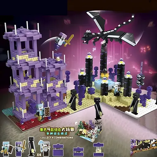 Конструктор My World Фортеця дракона з LED-підсвіткою на 2176 деталей (6654) - фото 4