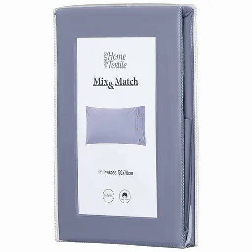 Наволочка Ardesto Mix&Match, 50х70см, 100% хлопок, сатин, туман (ART5070PCF) - фото 6