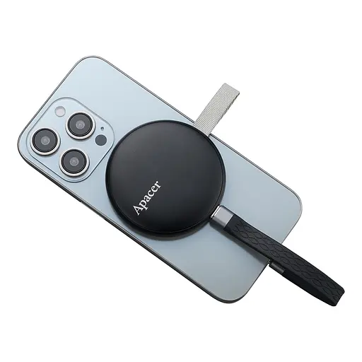 Портативний SSD Apacer Magnetic AS725 256 GB USB 3. 2 Gen. 2 Type-C MagSafe чорний - фото 3