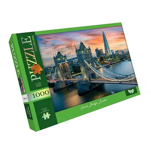 Пазл классический "Tower Bridge, London" Danko Toys C1000-12-06, 1000 элементов - фото 1