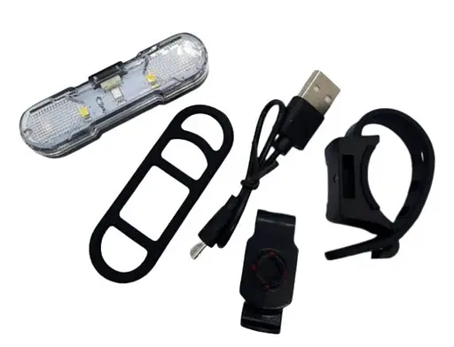 Велосипедна мигалка з білим світлом AS1010 збоку вело фара габарит акумуляторний 4 режими - фото 7