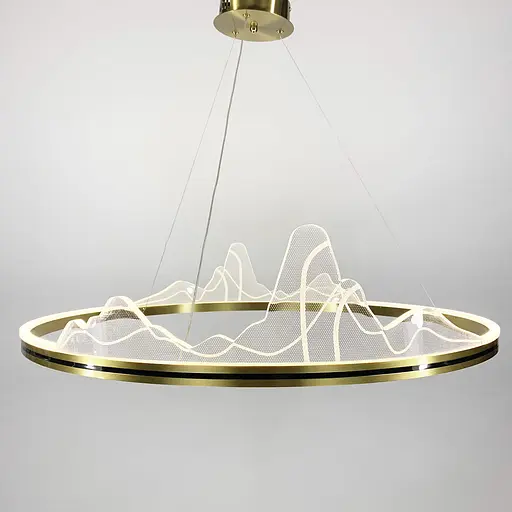 Изысканная подвесная LED люстра с имитацией высокогорья Ø 100 см Ст. SGA 16-1000 AB | Line F - фото 6