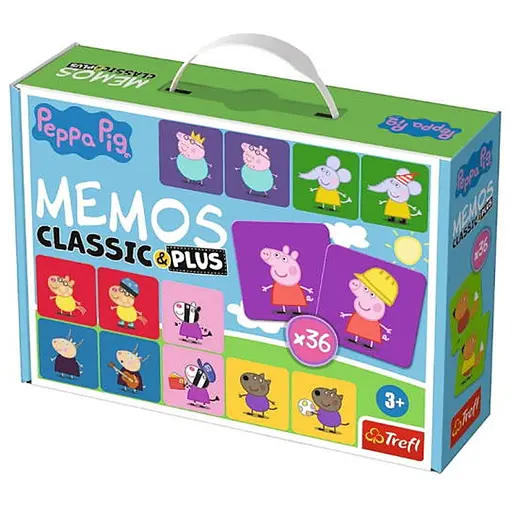 Настольная игра Trefl Мемо Классические. Свинка Пеппа (Memos Classic&plus. Peppa Pig) (02270) - фото 1