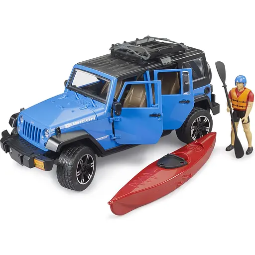 Игровой набор Bruder Автомобиль Jeep Wrangler Rubicon Unlimited с каяком и фигуркой 1:16 (02529) - фото 5