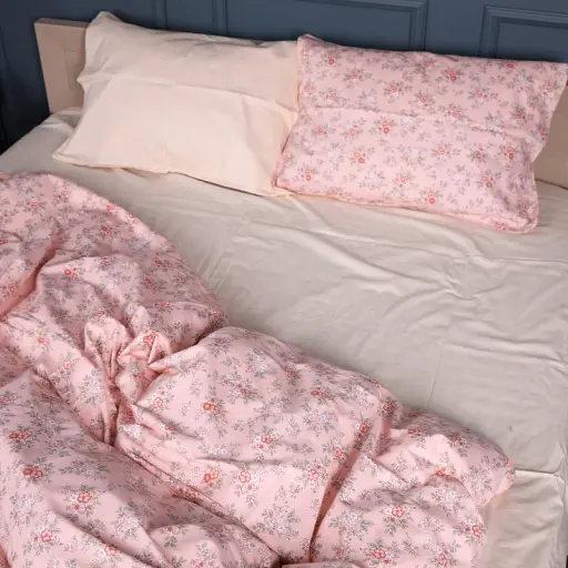 Простирадло MirSon Сатин 22-1397 Floral Elegance 150х220 см (2200010565584)