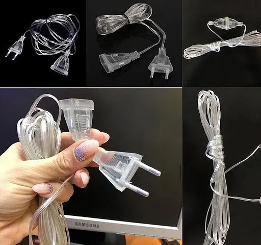 Гірляндний подовжувач для гірлянд штора Гірлянди Водоспад Гірлянда Бахрома 3 метри, Yu Xin 83217 - фото 3