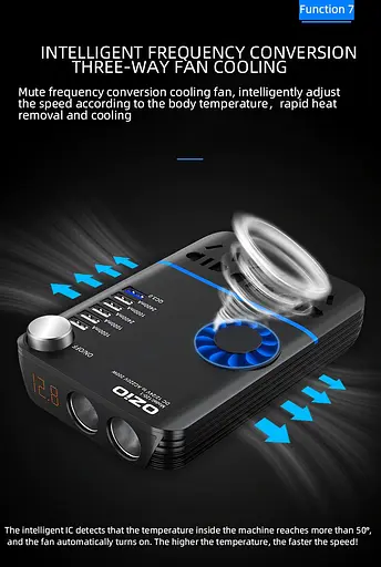 Универсальный автомобильный инвертор OZiO 12V в 220V 200w преобразователь - фото 4