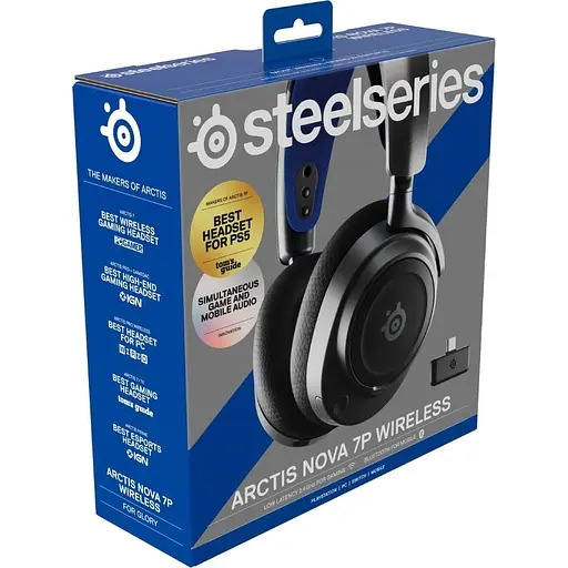 Навушники ігрова гарнітура з мікрофоном SteelSeries Arctis Nova 7P Black (61559) - фото 8