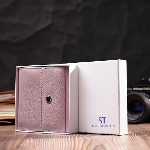 Кожаный женский кошелек ST Leather 10.5х10х1.5 см acs0028404 - фото 8